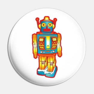 The Unimpressed Robot Pin