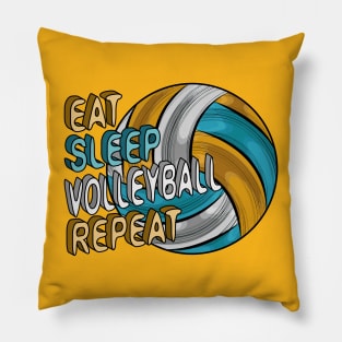 Eat Sleep Volleyball Repeat Pillow