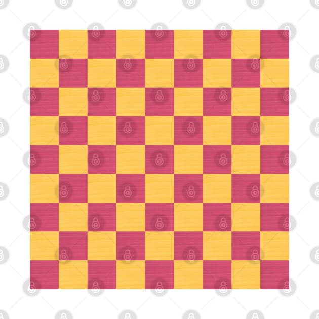 Pink & Yellow Checkerboard by PSCSCo