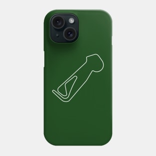 Snetterton Circuit [outline] Phone Case