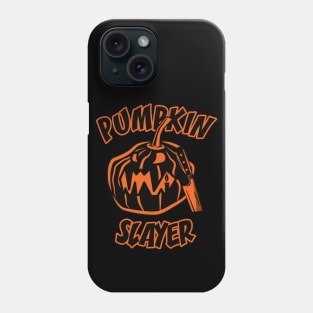 Pumpkin Slayer | Scary Halloween Pumpkin (plain colour) Phone Case