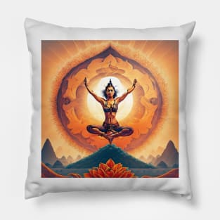 Yogic Serenity" Pillow