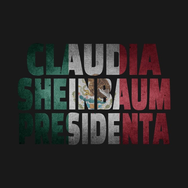 Claudia Sheinbaum presidenta bandera de Mexico by emma2023