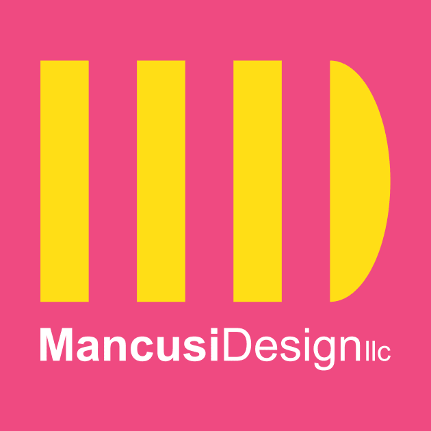 Mancusi Design Logo Dark Background by Mancusi Design