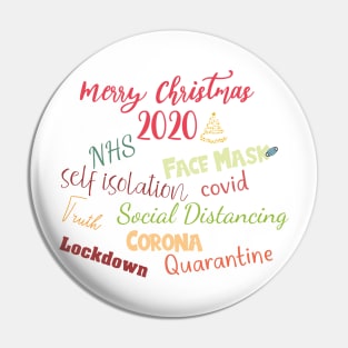 Funny Christmas 2020 Quarantine Christmas Pin