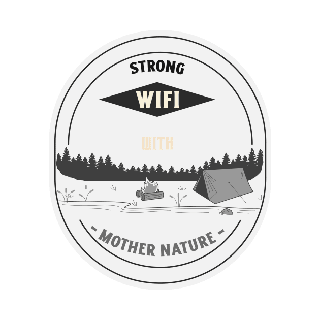 Strong wifi with mother nature by TextureMerch