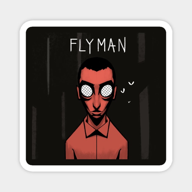 Fly man Magnet by moordreams