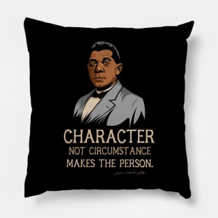 Booker T Washington Quote Gift for Black History Month Pillow