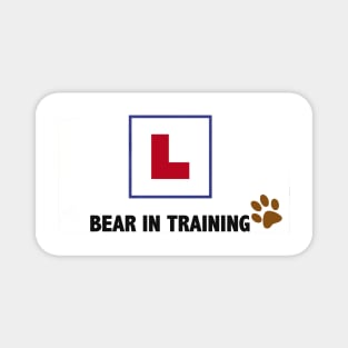 BEAR IN TRAINING (LEARNER) Magnet