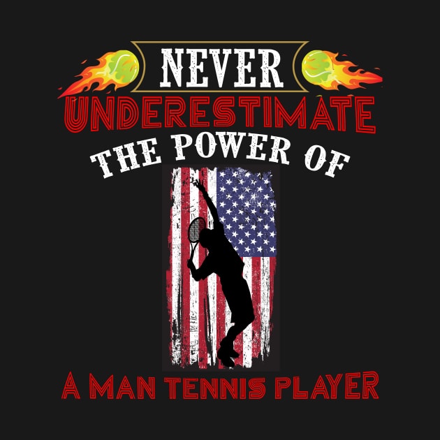 Never underestimate the power of a man tennis player - kenin tennis player T-shirt by kikuchu