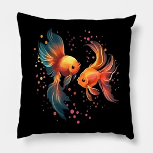 Goldfish Valentine Day Pillow