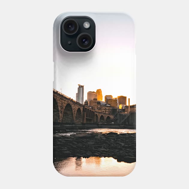 Minneapolis Minnesota Skyline Sunset Phone Case by tonylonder