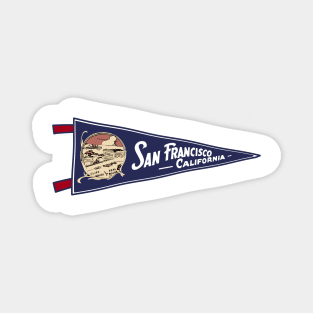 San Francisco Pennant Magnet