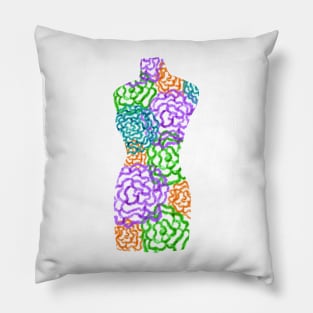 Floral Dress Form Pillow