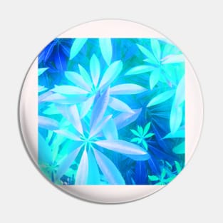 Neon tropical foliage Pin