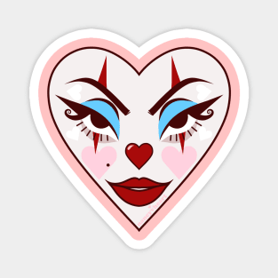 Clown Heart Magnet