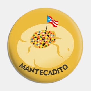 Boricua Mantecadito Puerto Rico Cookie Latino Food Pin