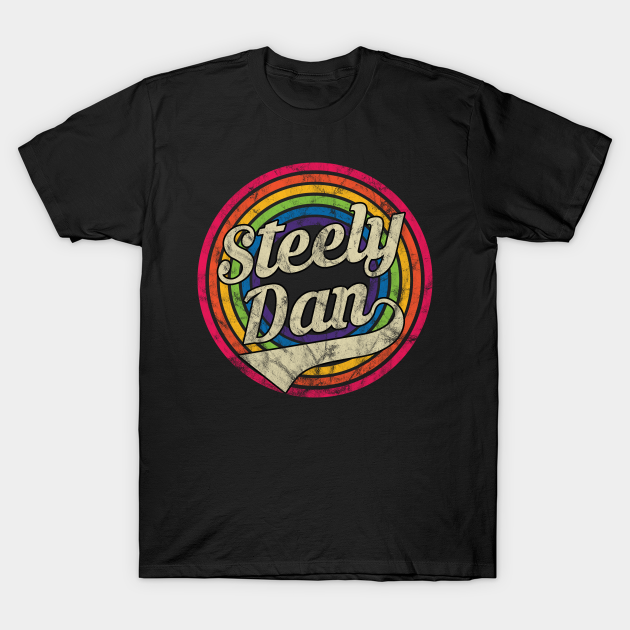 Steely Dan - Retro Rainbow Faded-Style - Steely Dan - T-Shirt