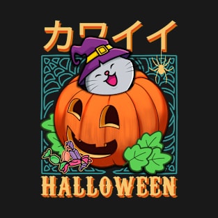 Cute Animals Halloween Pumpkin v4 - Happy Halloween T-Shirt