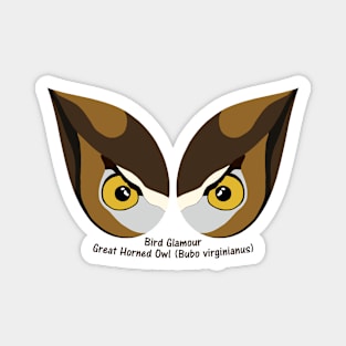 Great Horned Owl Eyes Magnet