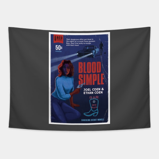 Blood Simple alternative movie poster - Coen Brothers Tapestry by chrisayerscreative