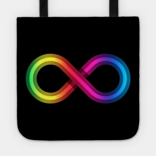 Neurodiversity Rainbow Infinity Symbol Tote