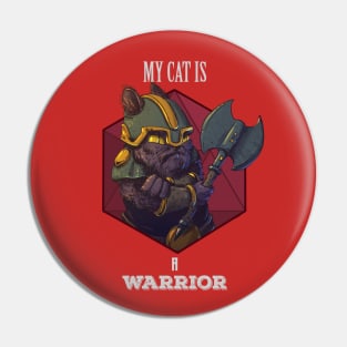 RPG Cat Warrior Pin