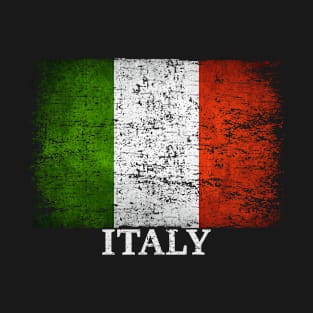 Italy Flag Gift Women Men Children Italy Vintage T-Shirt