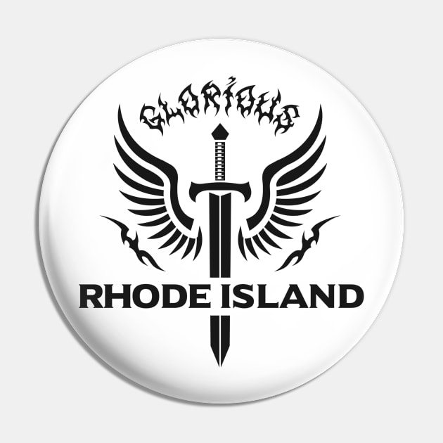 Glorious Rhode Island Pin by VecTikSam