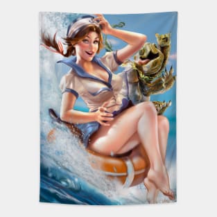 Pinup Marine Tapestry