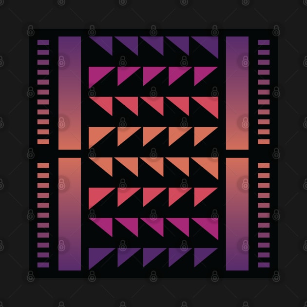 “Dimensional Funk (4)” - V.3 Purple/Orange - (Geometric Art) (Dimensions) - Doc Labs by Doc Labs