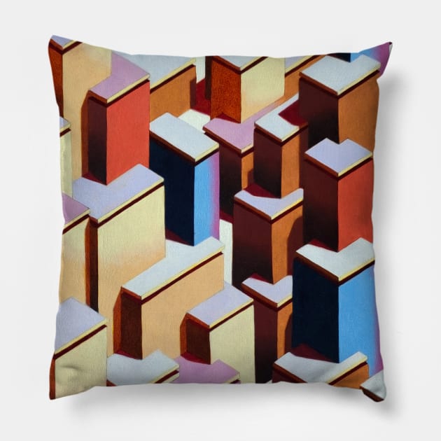 The infinite city Pillow by federicocortese