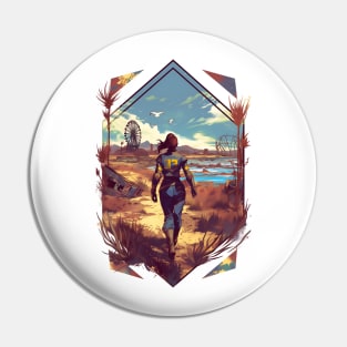 The Spirit of Survival - Diamond Frame - Post Apocalyptic Pin