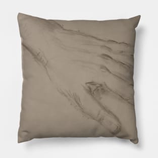 "Handskizze" skizzierte Hand Pillow