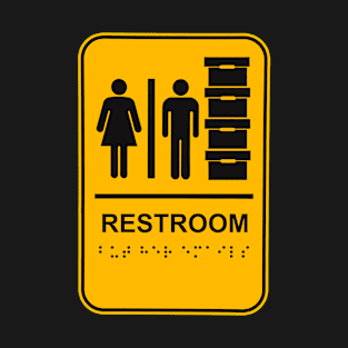 Yellow 1 - Restroom and Document Storage - BUT HER EMAILS in braille T-Shirt