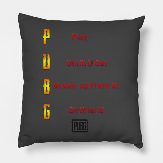 PUBG vs girlfriend Pillow by bhaskar881