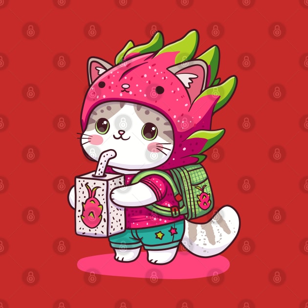 Dragonfruit Kitty by KilkennyCat Art