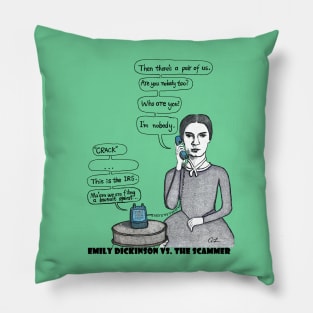 Emily Dickinson vs. The Scammer Pillow