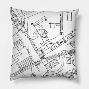 things they dreamed about. Architecture is an abstract art Pillow