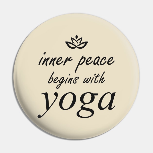 Inner Peace Pin by Iskapa