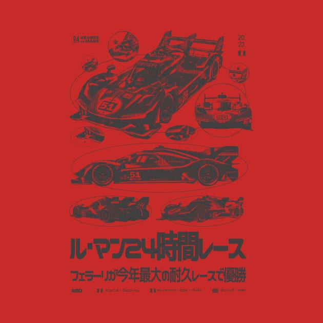 Ferrari Le Mans 499p Graphic by Abaan