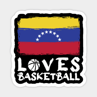 Venezuela Loves Basketball Magnet