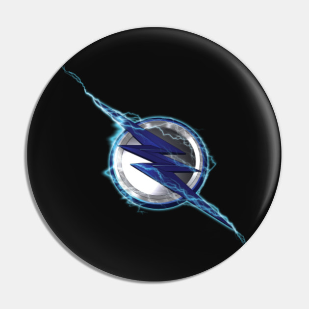 Zoom Powered Up Blue Lightening Pin Teepublic Au
