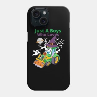 School Halloween 2022 Cool Tractors Amidst Fields Squad Phone Case