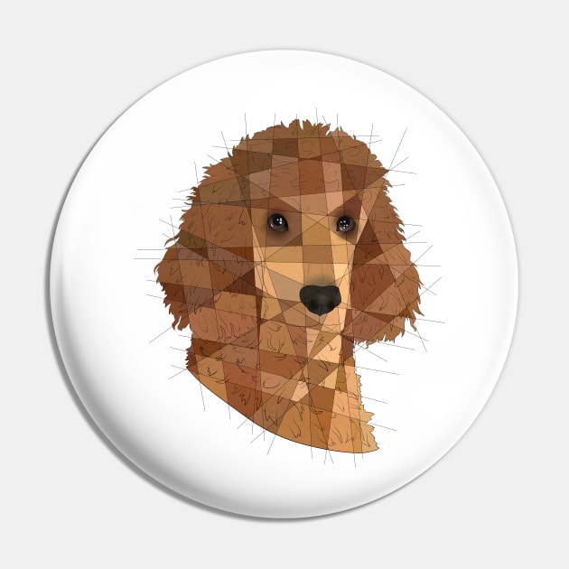 Poodle Pin by Blacklightco