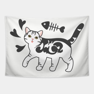 Doodle American Shorthair Cat Tapestry