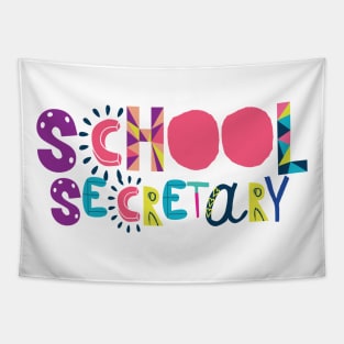 Cute School Secretary Gift Idea Back to School Tapestry