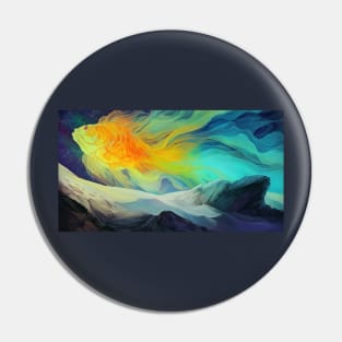 Fantail Aurora Pin