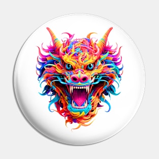 Neon Dragon Pin