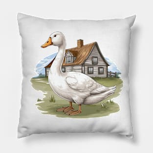 White Goose Pillow